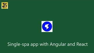 Single spa app with Angular and React micro frontends [upl. by Leandre]