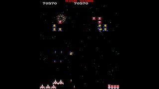 Arcade Longplay  Galaga 1981 Namco [upl. by Gerianne]