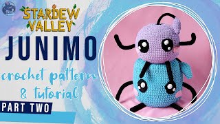 How to Crochet a Junimo Stardew Valley Amigurumi Turorial  PART TWO [upl. by Thebault]