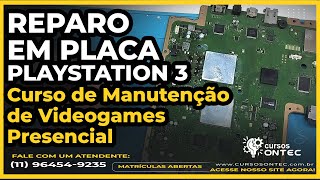 PS3 LIGA E DESLIGA  PlayStation 3 Slim YLOAD  Curso Manutenção de Videogame Presencial [upl. by Annirac938]