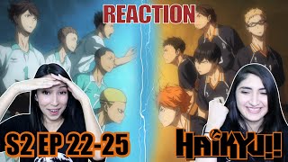 REMATCH KARASUNO VS AOBA JOHSAI  Haikyu Season 2 Finale Episode 2225 Reaction Highlights [upl. by Areik126]