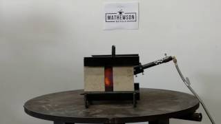 Demonstration MetalSmith Propane Forge by Mathewson Metals [upl. by Anerok]