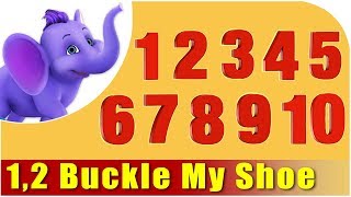 Kids Nursery Rhymes  1 2 Buckle My Shoe [upl. by Lewes]