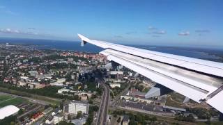 STUNNING LUFTHANSA WING VIEW  Airbus A321 Landing at Tallinn Airport [upl. by Albie]