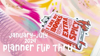 Planner Flip Thru  Erin Condren  January  June 2024 [upl. by Laehpar]