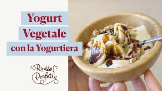 Yogurt vegetale fatto in casa con la yogurtiera [upl. by Mufinella911]