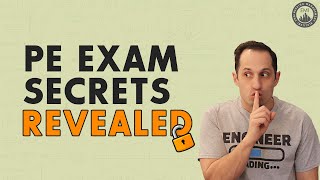 Secrets to Passing the PE Exam [upl. by Linea]