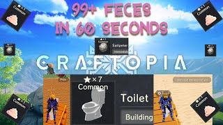 Craftopia  Fastest Feces Farm 99 in 60secs  PATCHED [upl. by Blanc]