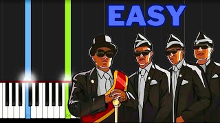 Coffin Dance Easy Piano Tutorial [upl. by Anawt]