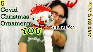 How To Make A Keepsake Christmas Mask Ornament 2020  Floating TP Christmas Ornament [upl. by Lachlan952]