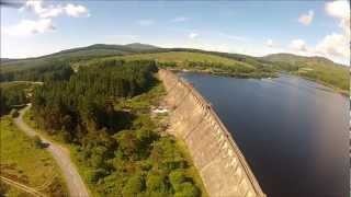 Clatteringshaws Dam  FPV  DJI 450 Quadcopter  CopterControl  GoPro Hero 2 HD [upl. by Boggs214]