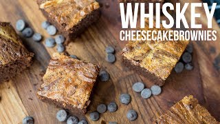 RECEPT Whiskeybrownies met cheesecakelaagje  OhMyFoodness [upl. by Nylirek889]