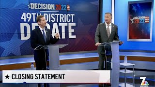 49th Congressional District Debate  NBC San Diego  October 14 2022 [upl. by Boor45]