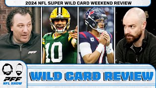 2024 NFL Super Wild Card Weekend Review  PFF NFL Show [upl. by Mullac17]