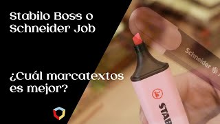 Stabilo Boss o Schneider Job ¿Cuál es el mejor [upl. by Marice]