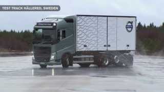 Volvo Trucks  Increased safety on slippery roads with Volvo Trucks Stretch Brake [upl. by Essirehc]