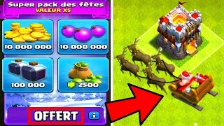 Clash of Clans  Sort CADEAU SURPRISE  PACK Fêtes OFFERT  Mise à jour Noël Santa Spell [upl. by Naivatco]