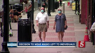 Few people seen wearing masks as Nashville eases restrictions [upl. by Mcnair384]