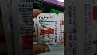 Tab Librium 25 mg chlordiazepoxide [upl. by Hartmunn]