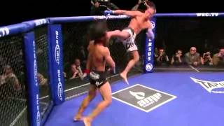 Anthony Pettis Flying Kick Off Of The Cage [upl. by Cantone]