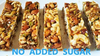 Healthy Nut Bar with Honey without added Sugar  Simple and easy Nut Bar Recipe [upl. by Scot]