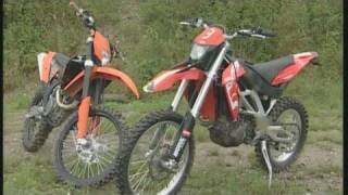 KTM 450 EXC vs Aprilia RXV 45 [upl. by Dynah]