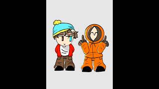 I LIKE TO PUMP IT  kenny and skinny Eric cartman credit to linusjewett animation shorts [upl. by Yelnek]