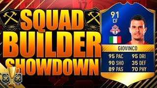 SQUAD BUILDER SHOWDOWN CUP TOTS GIOVINCO 91 FIFA 17 ULTIMATE TEAM [upl. by Ahtamas804]