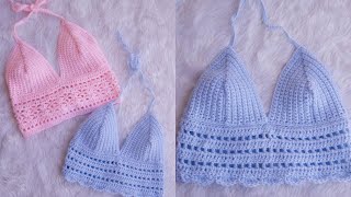 Learn to Make Crochet Bralette Part 2 [upl. by Moyra]