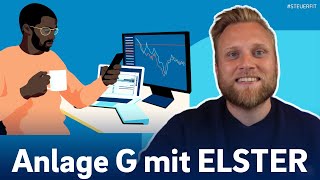 Anlage G mit ELSTER online  ELSTER online Tutorial zur Steuererklärung 2024 [upl. by Elbag]