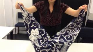 How to make a Furoshiki handbag [upl. by Arel998]