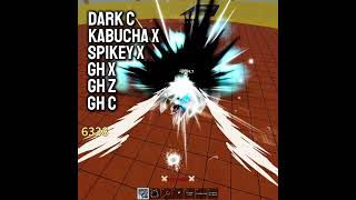 Dark  Spikey trident  Kabucha combo viralvideo doughcombo youtube roblox bloxfrut reels fy [upl. by Lyrpa]