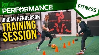 Jordan Henderson training session  Get matchfit for football  Pro tips [upl. by Birdt]