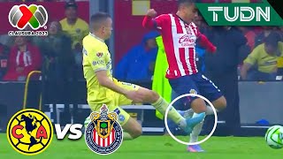 ¡DE CÁRCEL Fidalgo es expulsado por ENTRADON  América 11 Chivas  CL2023  Semis  TUDN [upl. by Sirapal914]