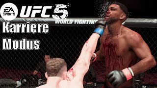 Endgegner RECHTE GERADE😤 UFC 5 Karrieremodus [upl. by Olenta571]