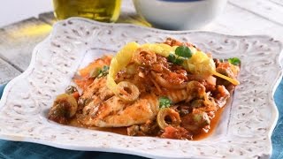 Receta de Pescado a la Veracruzana Casero [upl. by Chow421]