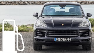 Porsche Cayenne EHybrid 2019  fuel consumption economy city highway autobahn  1001cars [upl. by Nilkoorb]