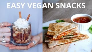 EASY VEGAN SNACKS FOR AFTER SCHOOL amp WORK [upl. by Odanref]