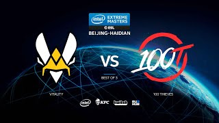 Vitality vs 100 Thieves  IEM Season XIV Beijing  map2  denuke Anishared amp Gromjkeee [upl. by Hali938]