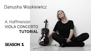 Hoffmeister VIOLA CONCERTO TUTORIAL 01  Danusha Waskiewicz [upl. by Crawford]