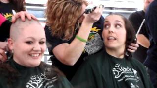 Women Shave Their Heads  St Baldricks  Hibernian Restaurant amp Pub NC  March 5 2011 [upl. by Pippa166]