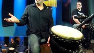 Hand Drumming DjembeCajon  Drum Lesson DRUMEO [upl. by Lorak]