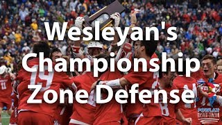 Wesleyans Championship Zone Defense  Lacrosse  POWLAX [upl. by Adilem305]