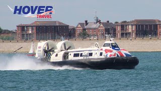 Hovercraft from Southsea to Ryde Isle Of Wight on Hovertravel  June 2021 [upl. by Icram]