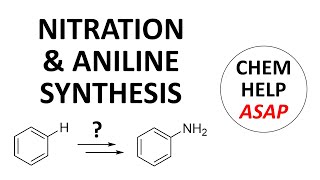 aromatic nitration amp aniline synthesis [upl. by Maddis]