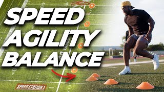 SPEED and AGILITY Training For Athletes  Full Workout [upl. by Mada670]