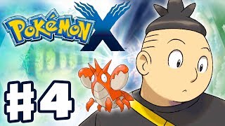 Pokemon X and Y  Gameplay Walkthrough Part 4  Tierno and Corphish Battle Nintendo 3DS [upl. by Lizzy]