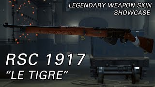 BF1 RSC 1917 quotLe Tigrequot  Legendary Skin Showcase [upl. by Mensch]