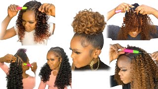 8 SIMPLE amp EASY NATURAL HAIRSTYLES ON NATURAL HAIR 2021 NO EXTENSION [upl. by Remle]