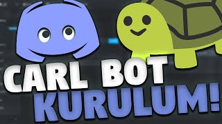 DİSCORD CARL BOT KULLANIMI   Emoji Rol Hoş geldin Mesajı Koruma Sistemleri 2022 [upl. by Syla265]